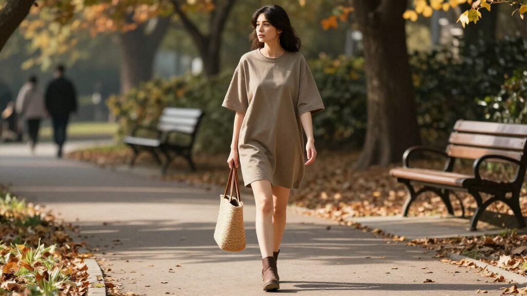 7 Organic And Relaxed T-Shirt Dresses We Love For Fall